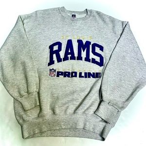 Vintage St. Louis rams proline sweatshirt Russell pullover 90s